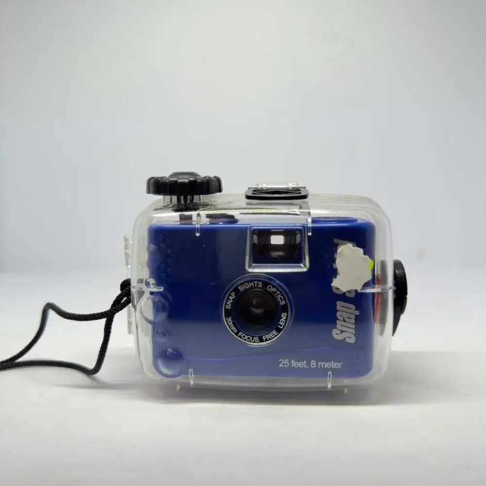 Snap Sights 35mm Underwater Film Camera with Waterproof Case Blue